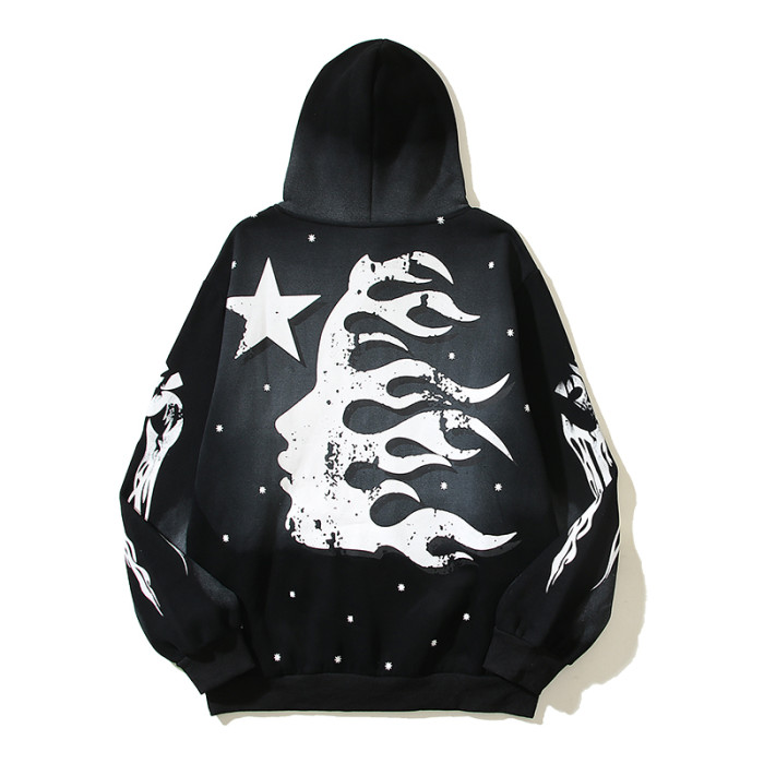 Hellstar Studio Vintage Dyeing Print hoodie 2 colors
