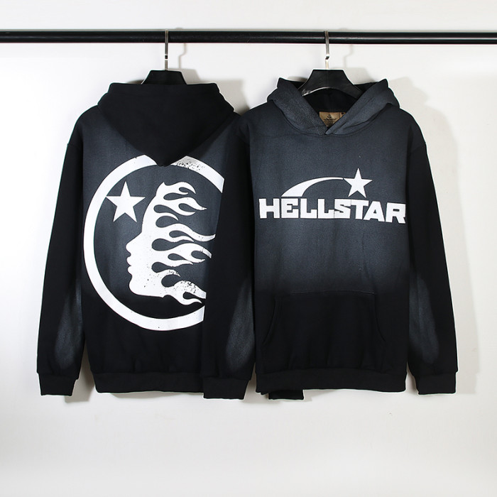 Hellstar Studio Mud-stain Crack Print hoodie