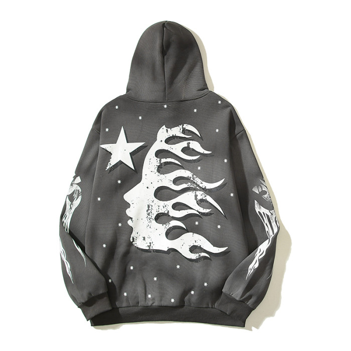 Hellstar Studio Vintage Dyeing Print hoodie 2 colors