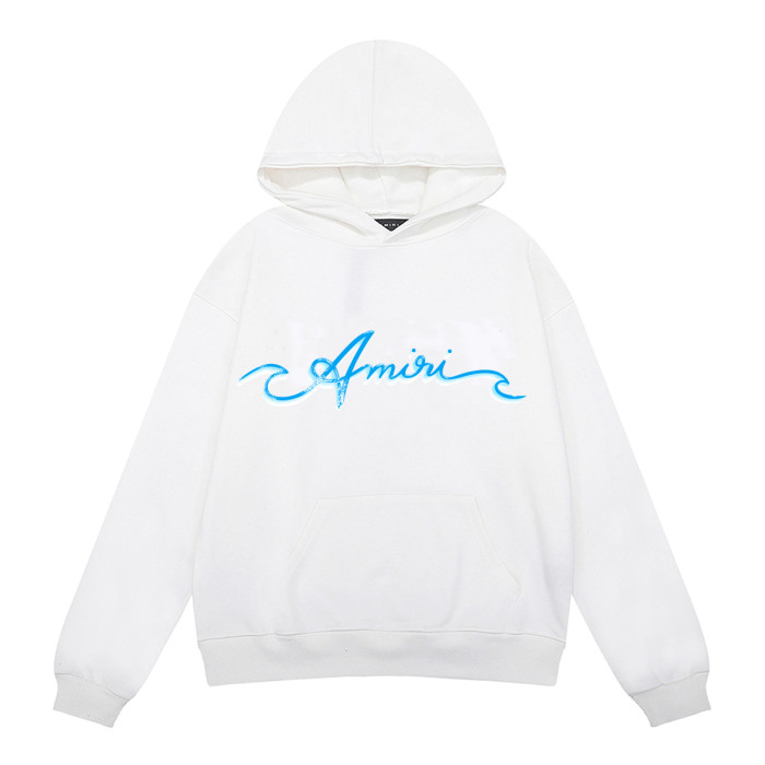 Amiri Wave Logo Print hoodie 2 colors