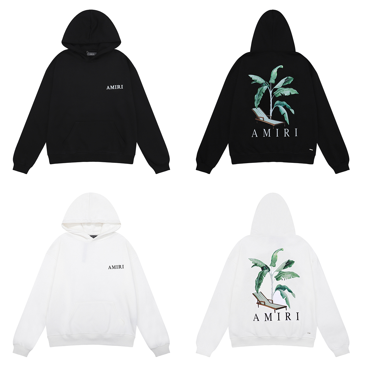 Amiri Banana Leaf Print Hoodie detail photo 1