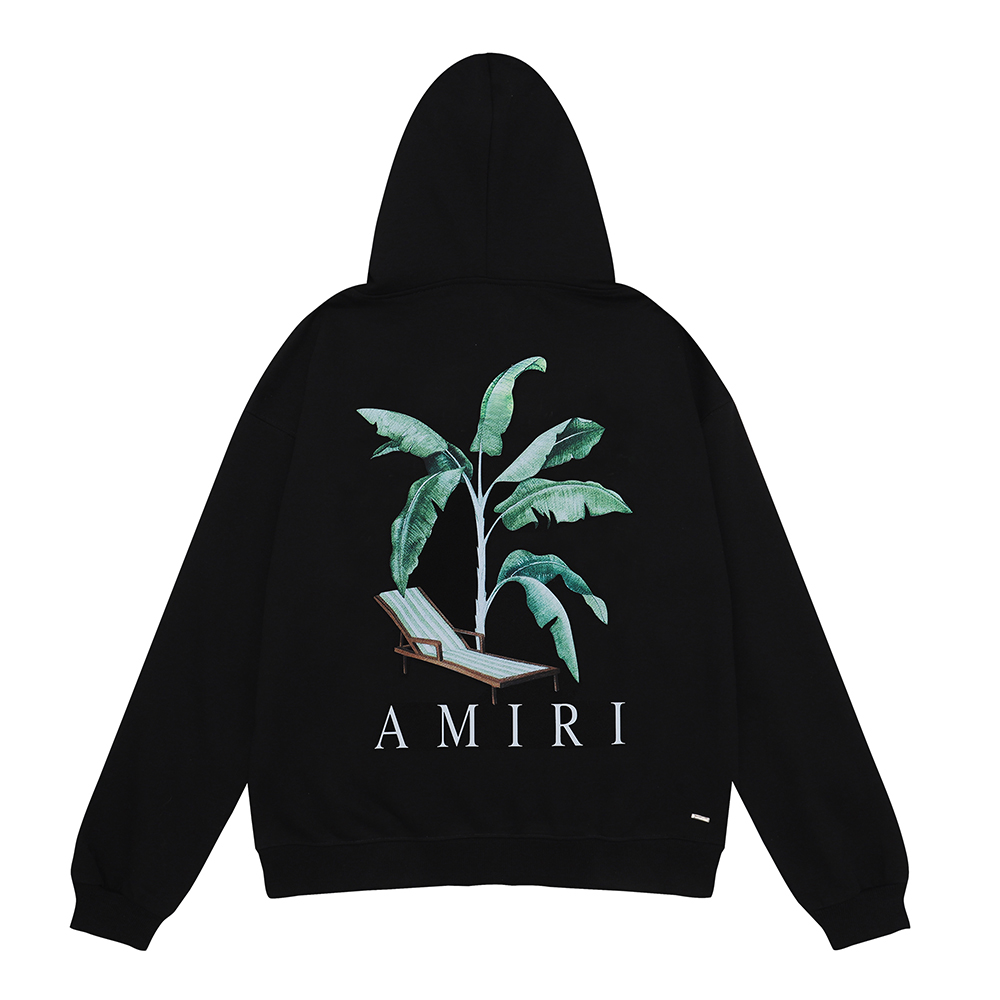 Amiri Banana Leaf Print Hoodie detail photo 5