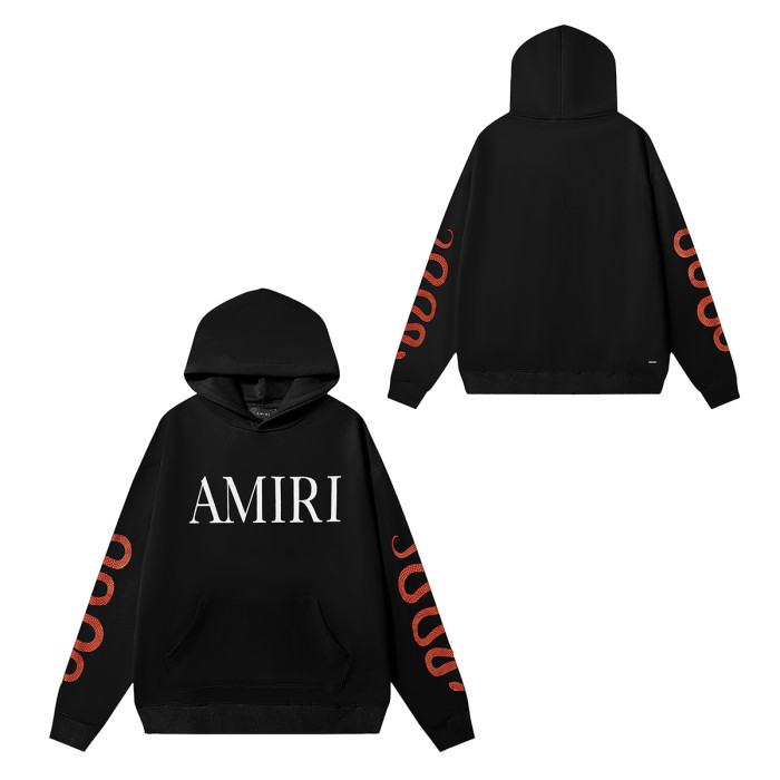 Amiri Arm Red Snake Print hoodie 2 colors