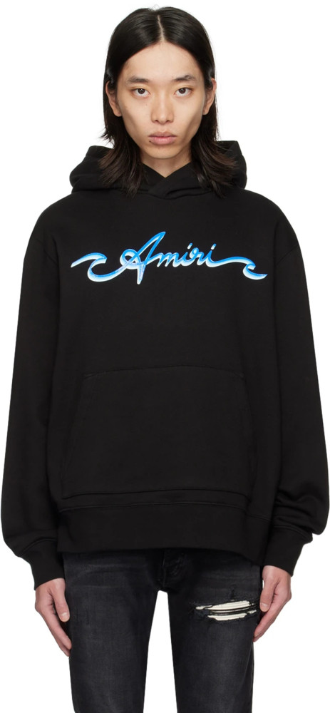 Amiri Wave Logo Print hoodie 2 colors