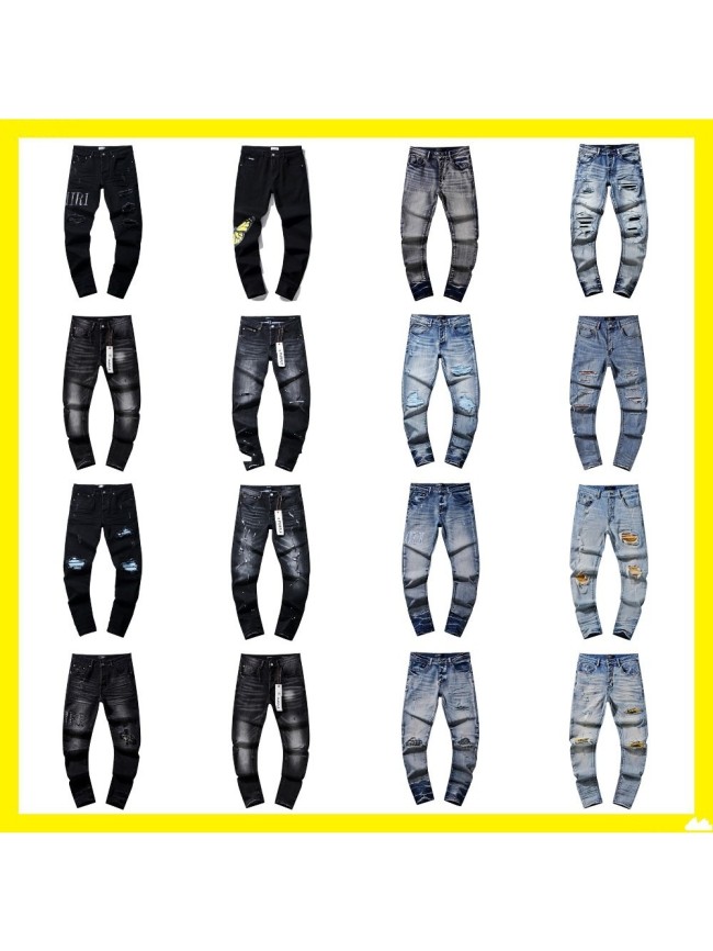 Purple Brand ripped retro jeans 3 colors