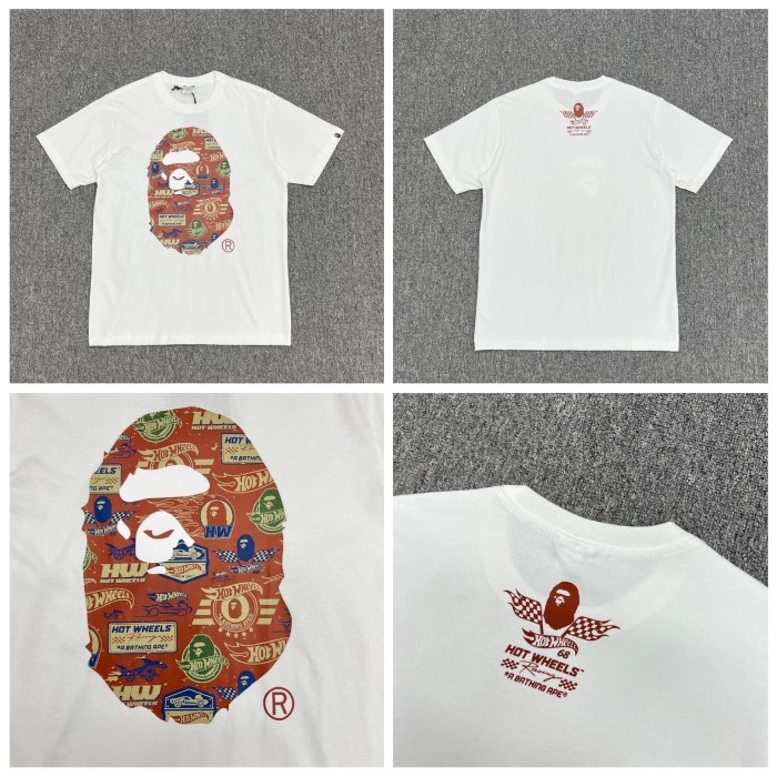 A Bathing Ape Pithecanthropus streetwear brand Colorful Print tee 18 colors