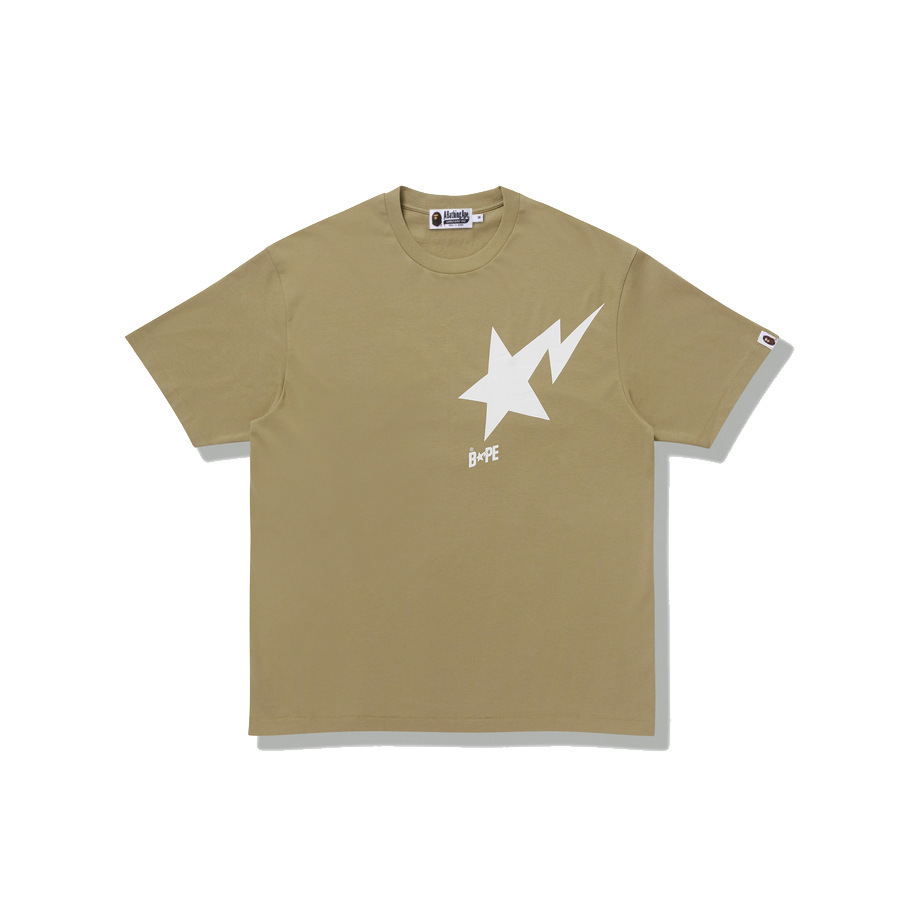 A Bathing Ape Logo Relaxed Fit Tee detail photo 5