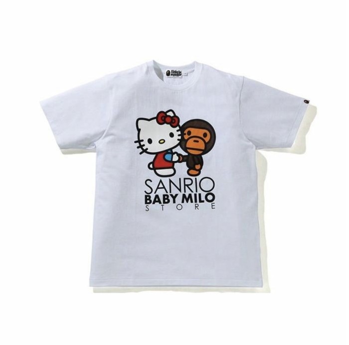 A Bathing Ape Sanrio collaboration Kitty Print tee 20 colors