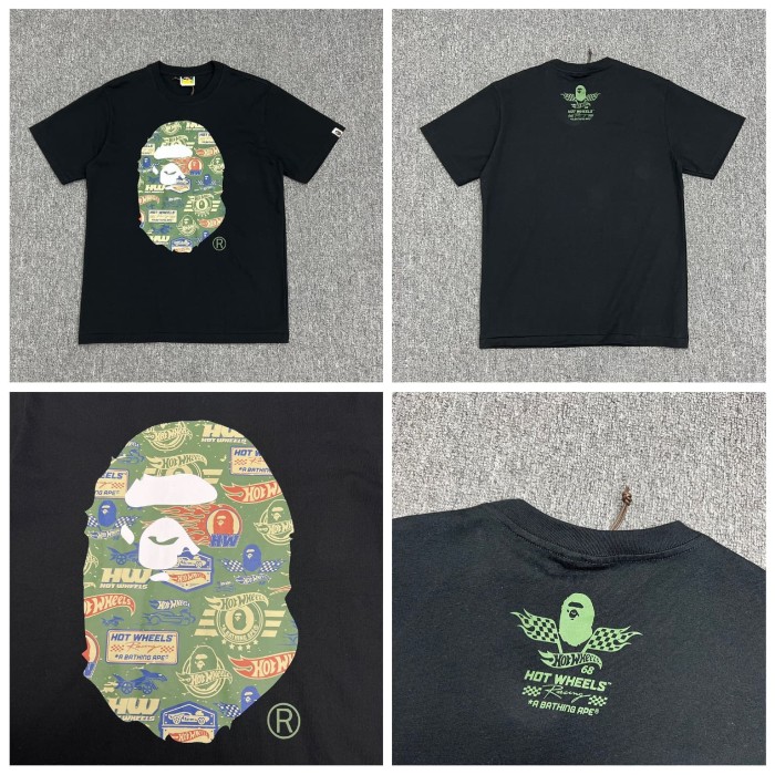 A Bathing Ape Pithecanthropus streetwear brand Colorful Print tee 18 colors