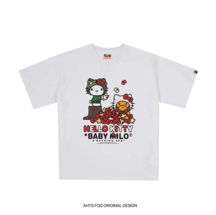 A Bathing Ape Sanrio collaboration Kitty Print tee 20 colors