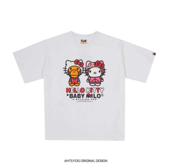 A Bathing Ape Sanrio collaboration Kitty Print tee 20 colors