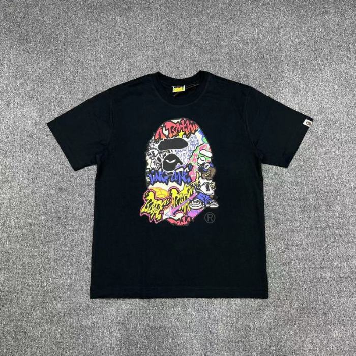 A Bathing Ape Cartoon painting Print tee 9 colors