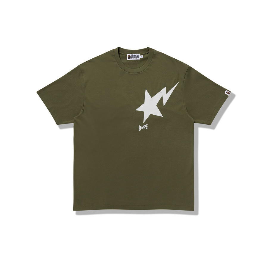A Bathing Ape Logo Relaxed Fit Tee detail photo 4