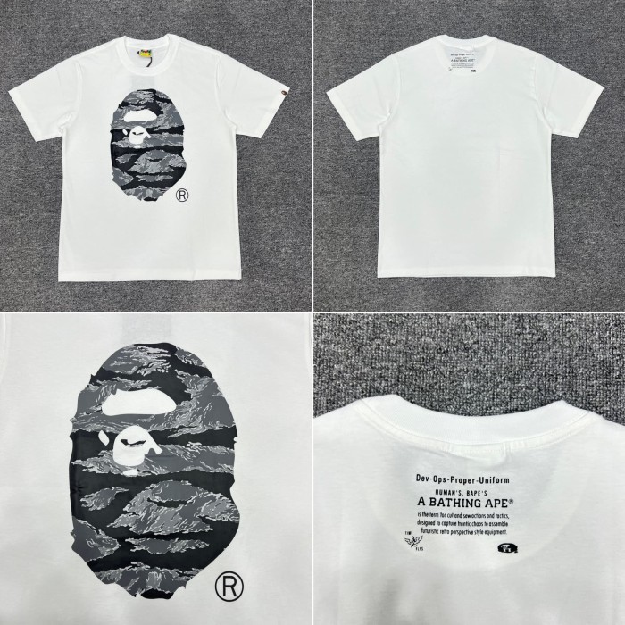 A Bathing Ape Pithecanthropus streetwear brand camouflage Print tee 16 colors