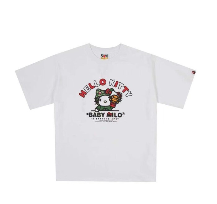 A Bathing Ape Sanrio collaboration Kitty Print tee 20 colors