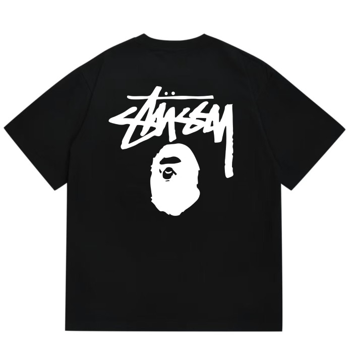 A Bathing Ape Stus*y collaboration Ape Print tee 15 colors