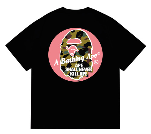 A Bathing Ape Stus*y collaboration Solid color circle Print tee 8 colors