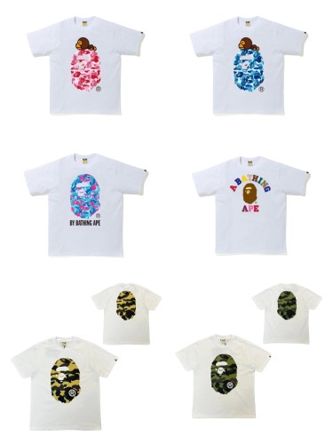 A Bathing Ape Lying Milo camouflage Print tee 16 colors