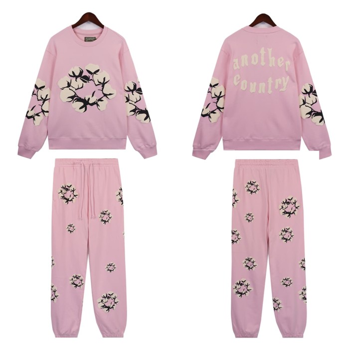 Denim Tears Big kapok Print hoodie & pants set 7 colors