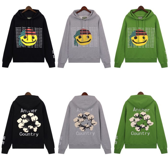 Denim Tears Smile kapok Print hoodie & pants set 3 colors