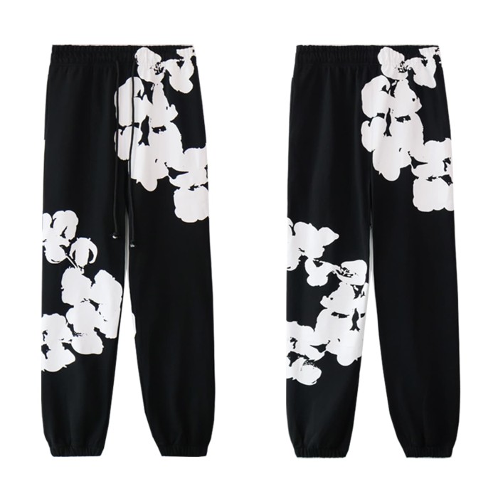Denim Tears Side Big kapok Print hoodie & pants set 3 colors
