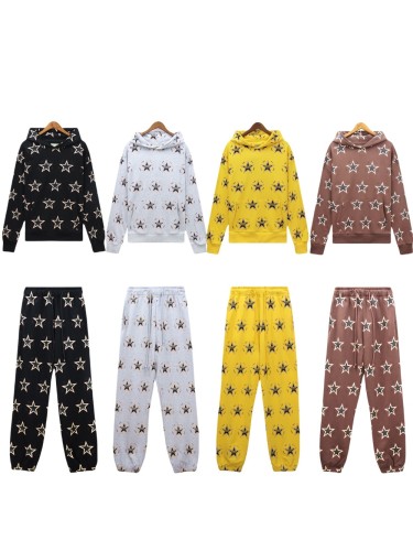 Denim Tears Full print stars Print hoodie & pants set 4 colors