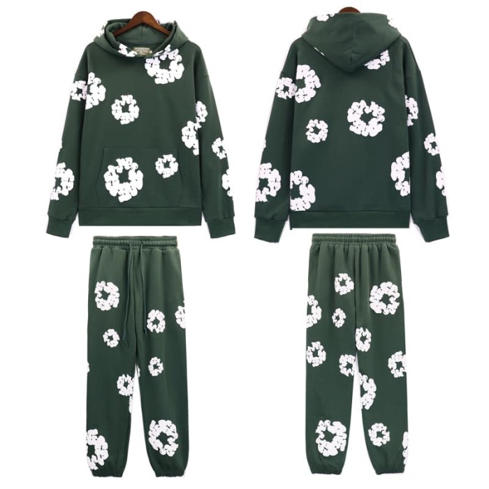 Denim Tears kapok Print hoodie & pants set 16 colors