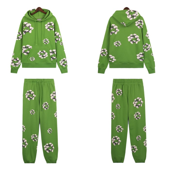 Denim Tears kapok Print hoodie & pants set 7 colors