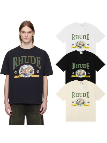 Rhude FRENCH RIVIERA Print tee 3 colors