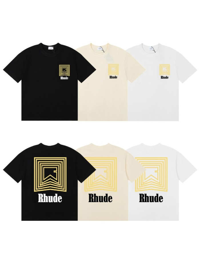 Rhude Golden square Print tee 3 colors