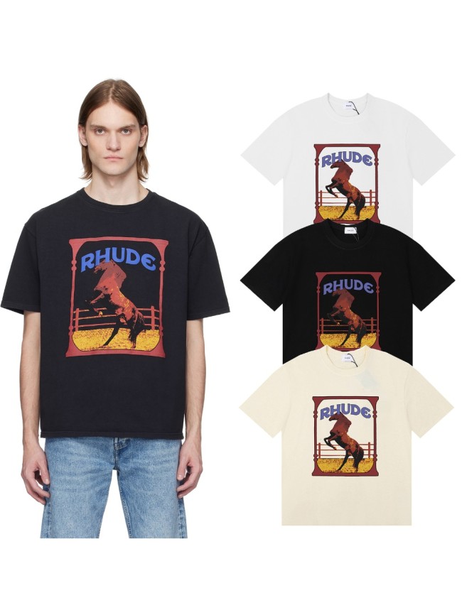 Rhude horse Print tee 3 colors