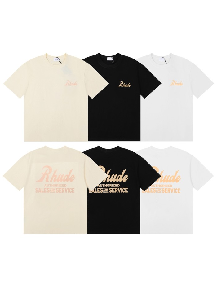 Rhude Sales and Service Print tee 3 colors