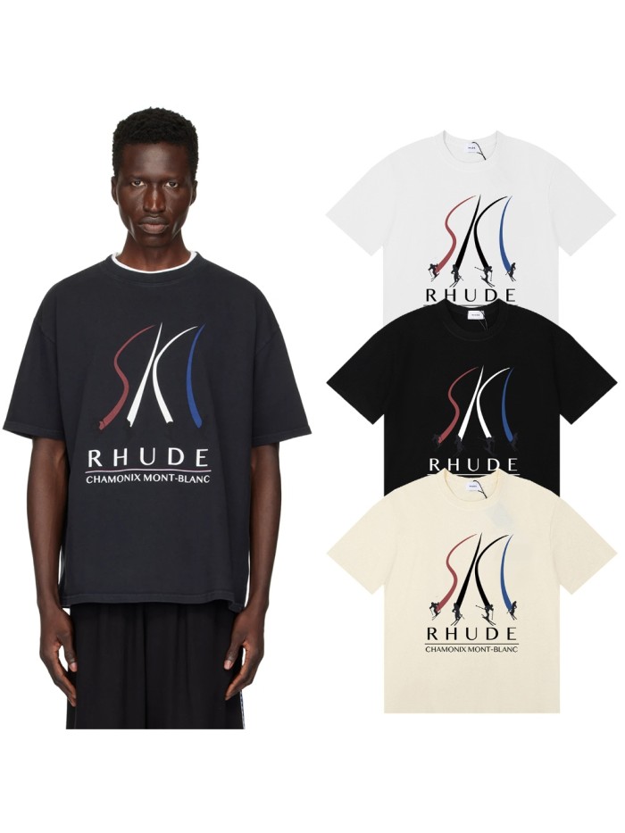 Rhude Chamonix Mont-blanc Print tee 3 colors