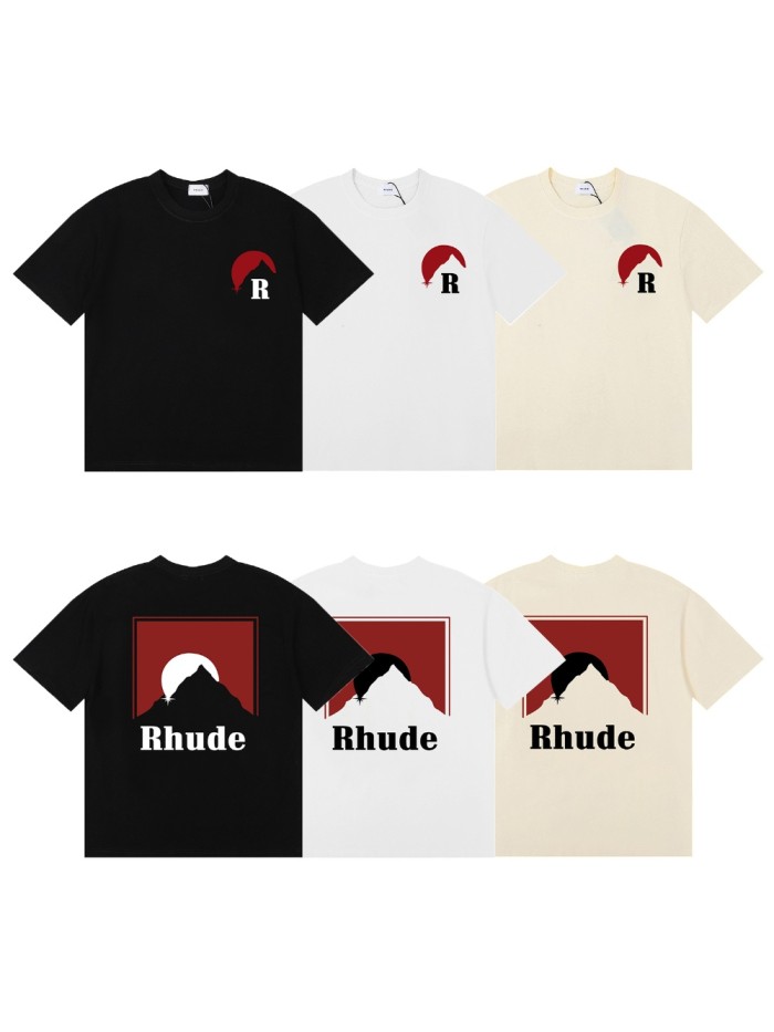 Rhude red silhouette Print tee 3 colors
