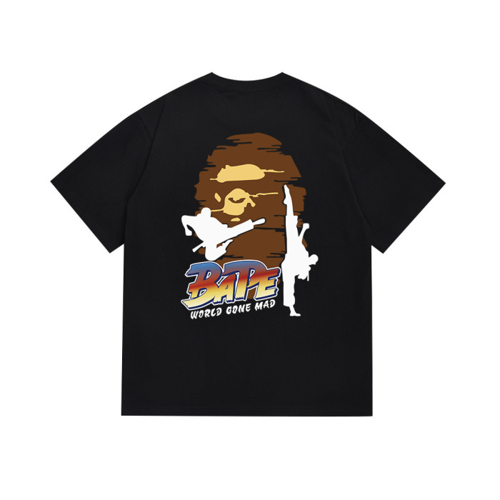 A Bathing Ape Ape man head star Print tee 16 colors