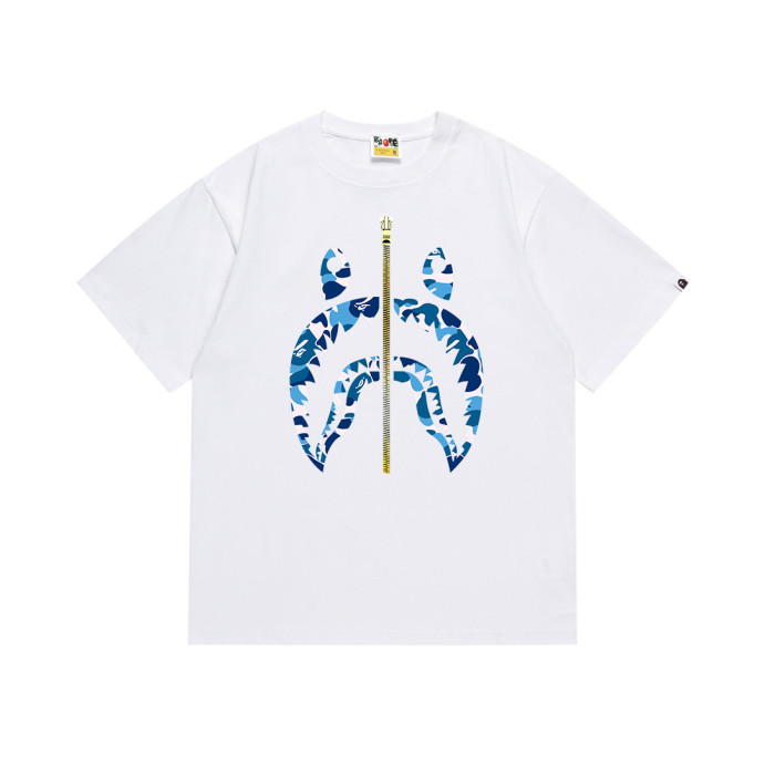 A Bathing Ape Ape man head shark Print tee 15 colors