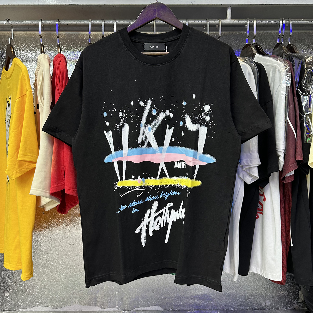 Amiri Crayon Drawing Print Tee detail photo 12