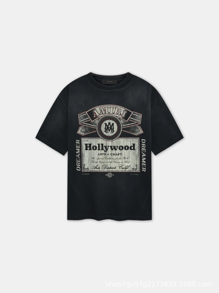 Amiri Wild beast pattern Print Washed Version tee 11 colors