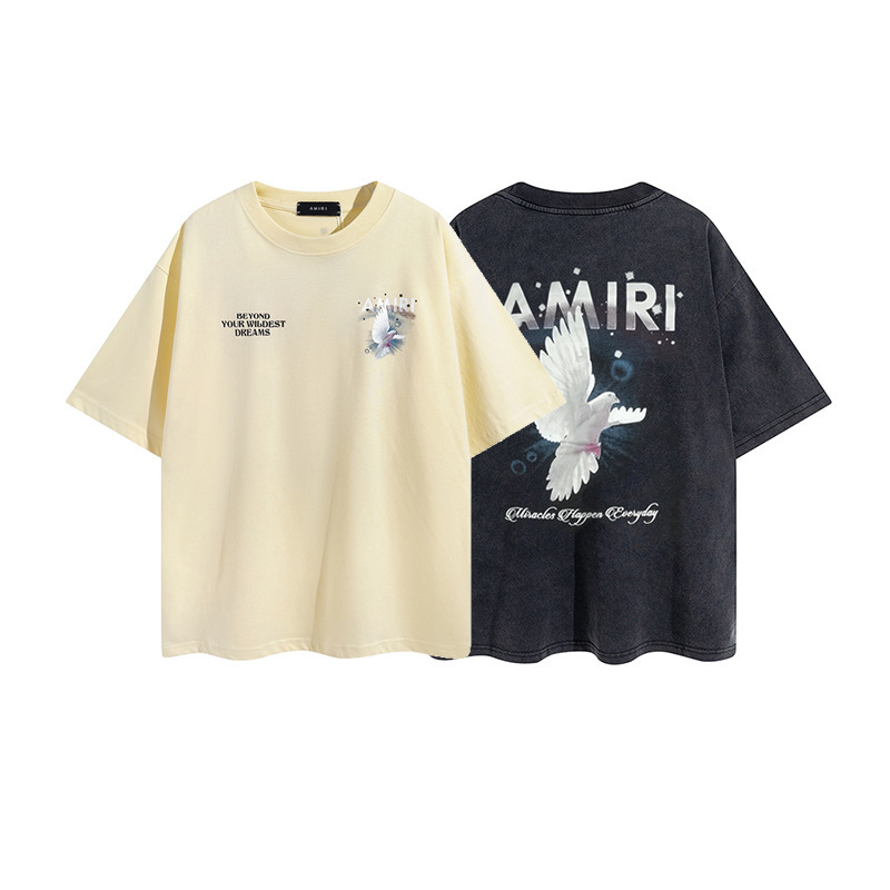 Amiri Luminous Dove Peace Print Washed Tee detail photo 1