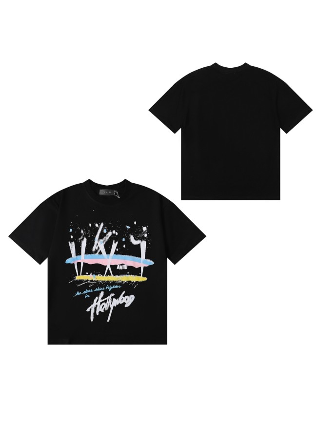 Amiri Crayon drawing Print tee