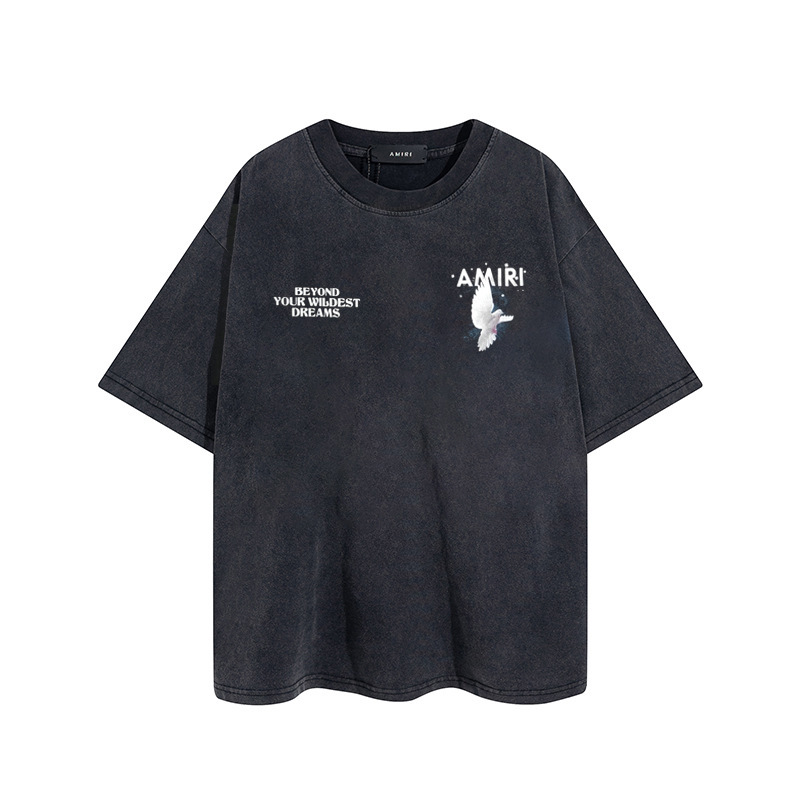 Amiri Luminous Dove Peace Print Washed Tee detail photo 4