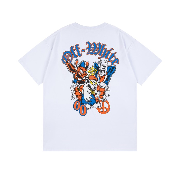 Off-White bee monster Print tee 4 colors