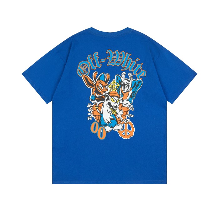 Off-White bee monster Print tee 4 colors