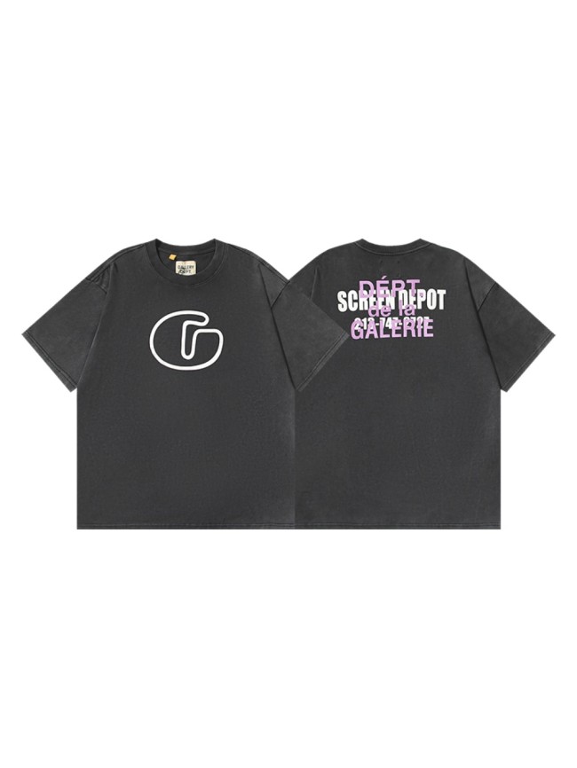 GaIIery dept White line G Print Washed Version tee