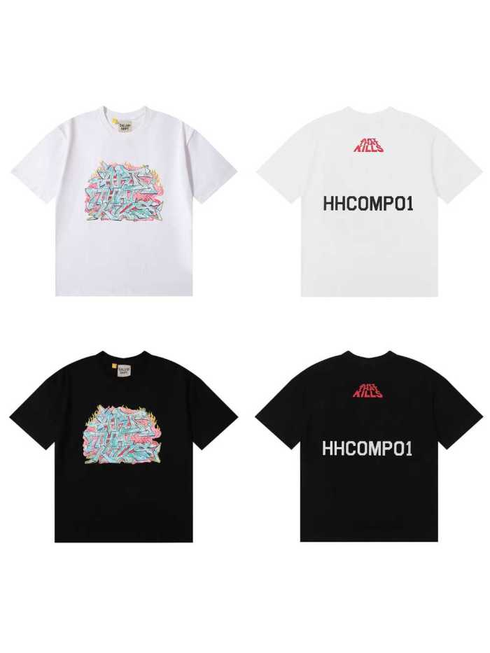 GaIIery dept pink fire Print tee 2 colors