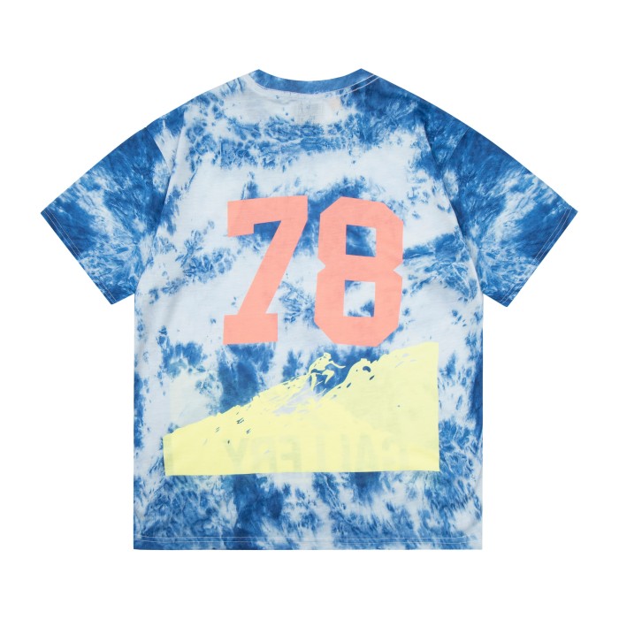 GaIIery dept 78 Blue Tie-dyeing Print tee