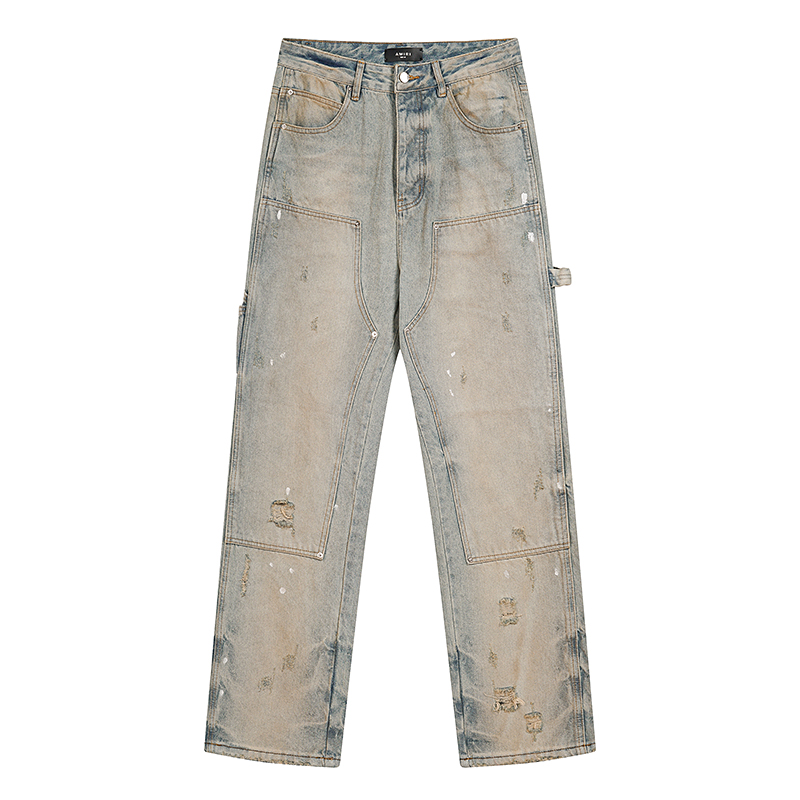 Amiri AM5022 Loose Straight Leg Jeans detail photo 1