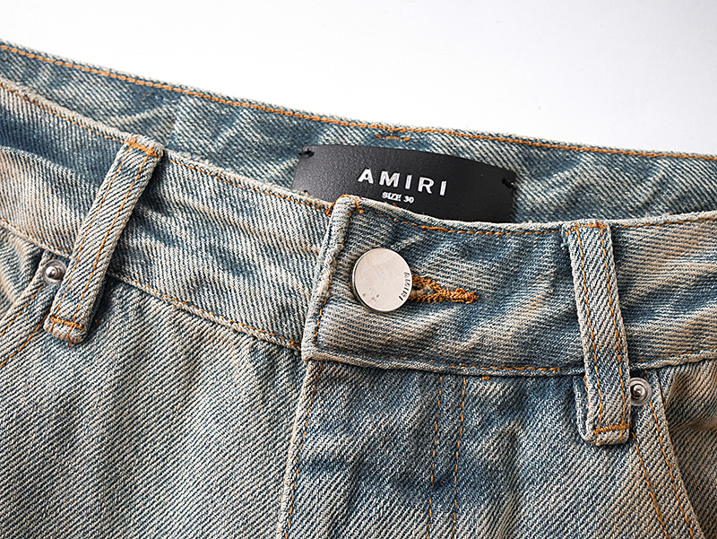 Amiri AM5022 Loose Straight Leg Jeans detail photo 6