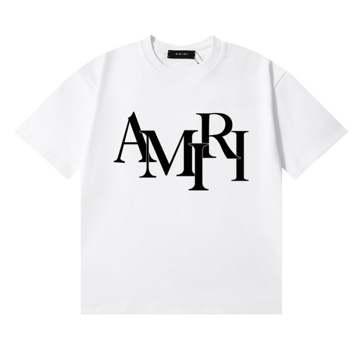 Amiri Colorblocked Letter Printed tee 2 colors