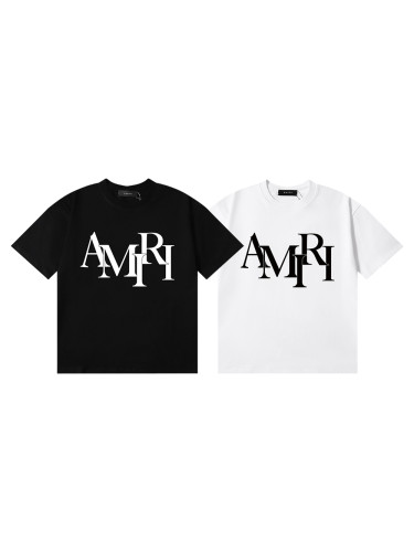 Amiri Colorblocked Letter Printed tee 2 colors